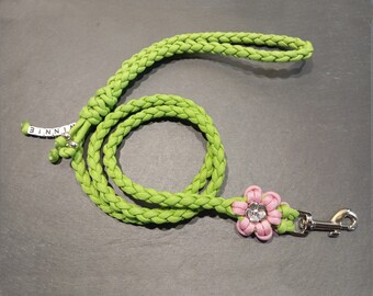 Paracord dog leash for small dogs / leash with fixed hand loop / customizable 1.20 / 1.30 / 1.40 / 1.50 or 1.60 meters