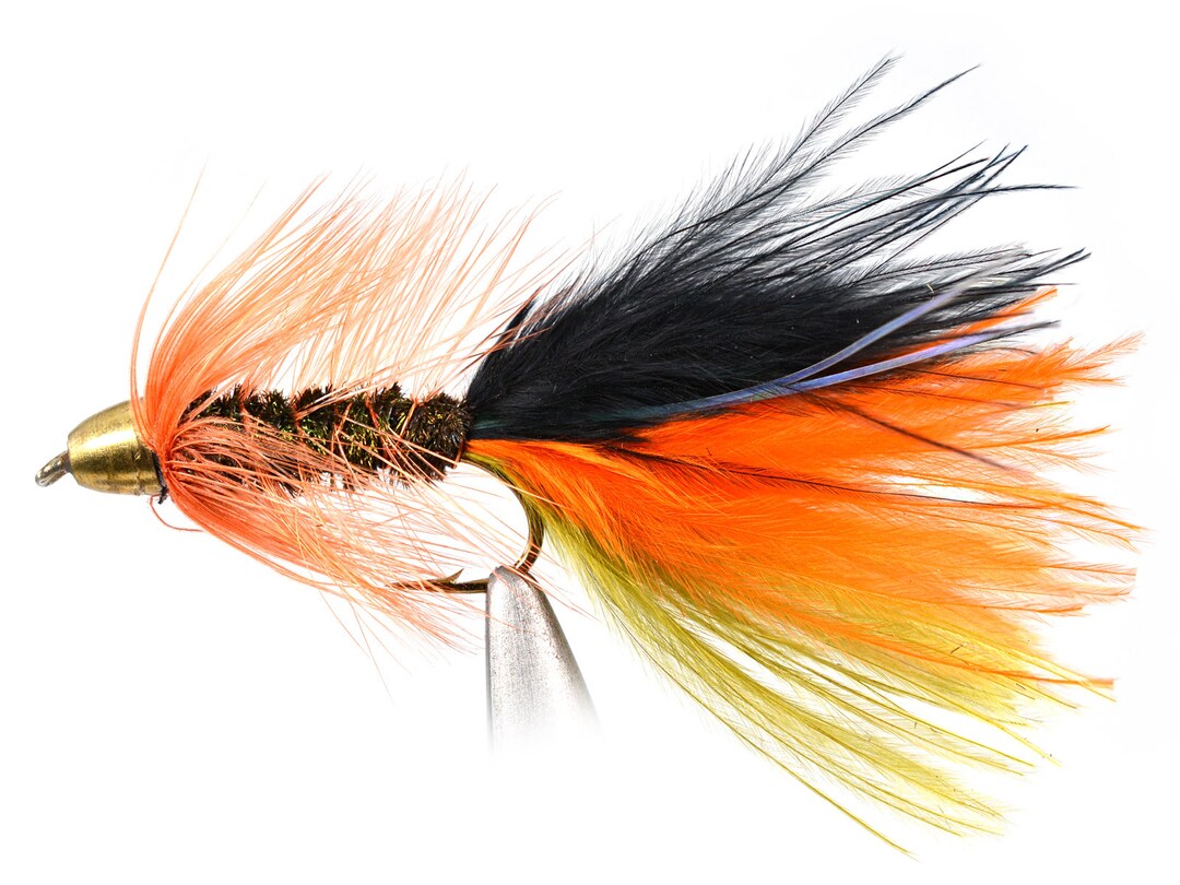 Weighted CH Thin Mint Streamer Flies W/flash 1 Doz Choose Your Fly Hook