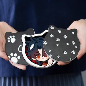 Cat ceramic coasters Honkai Star Rail 16 sample image 3