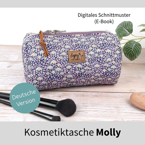 Schnittmuster und Nähanleitung (EBook) Kosmetiktasche “Molly“