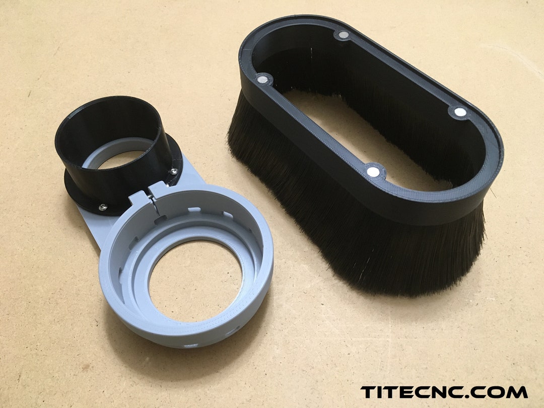 CNC Dust Shoe for 80mm ER20 Spindle Custom Size Vacuum Attachment Etsy