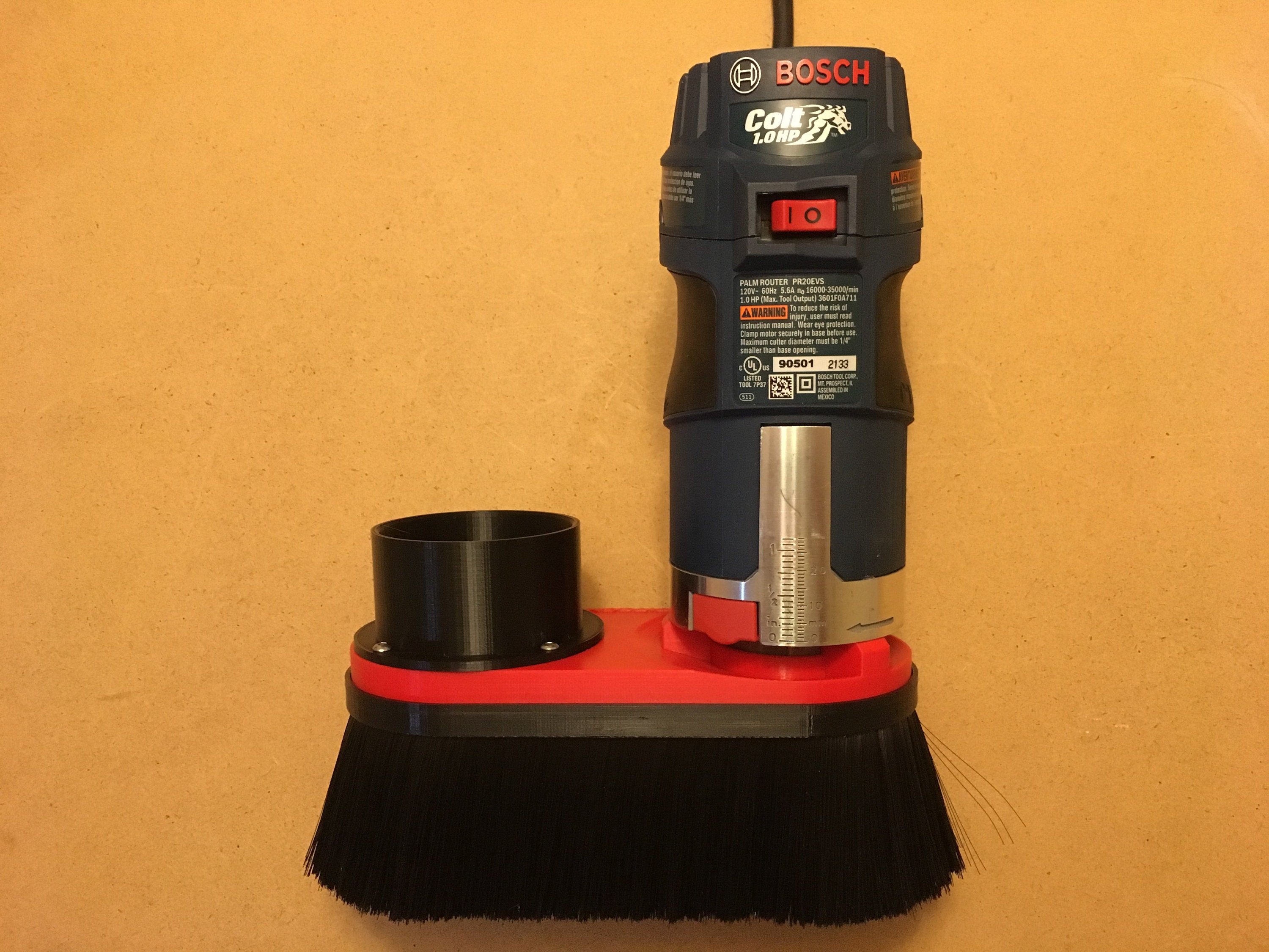 CNC Dust Shoe for Bosch Colt PR20EVS Custom size vacuum Etsy