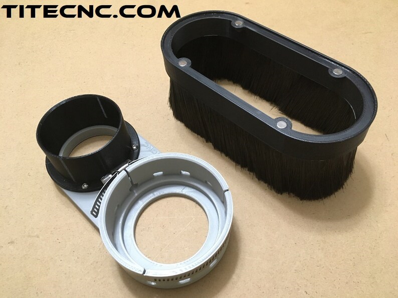 CNC Dust Shoe for 80mm ER20 Spindle Custom size vacuum Etsy