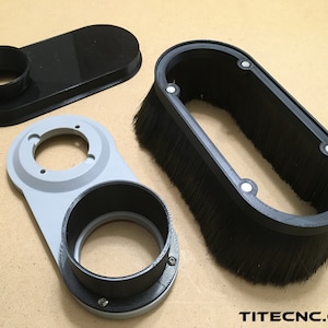 CNC Dust Shoe for Bosch 1617 - Custom size vacuum attachment