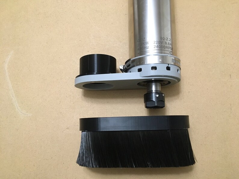 CNC Dust Shoe for 80mm ER20 Spindle Custom size vacuum Etsy