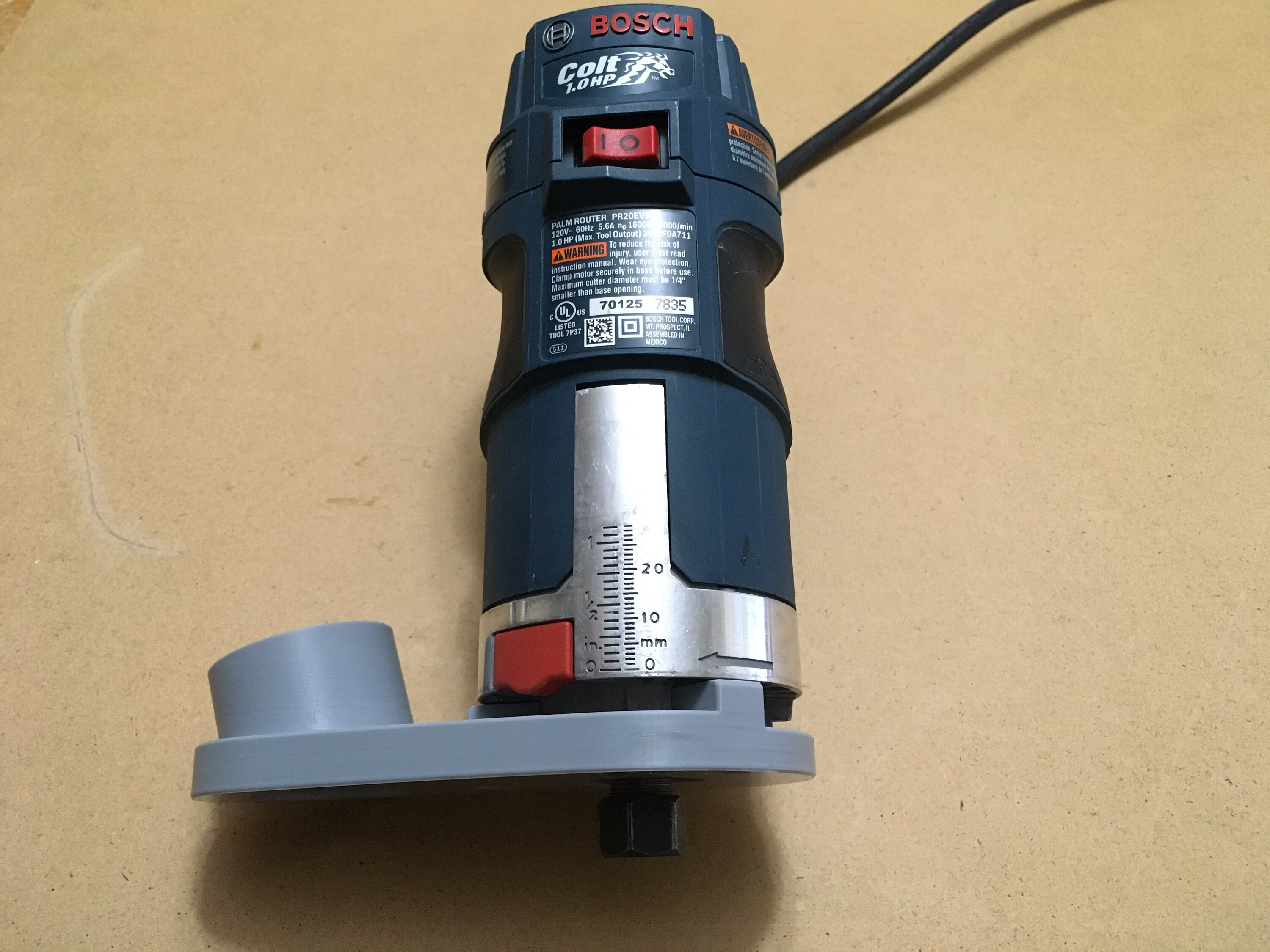 CNC Dust Shoe for Bosch Colt PR20EVS 31.75mm 35mm ID Vacuum Hose