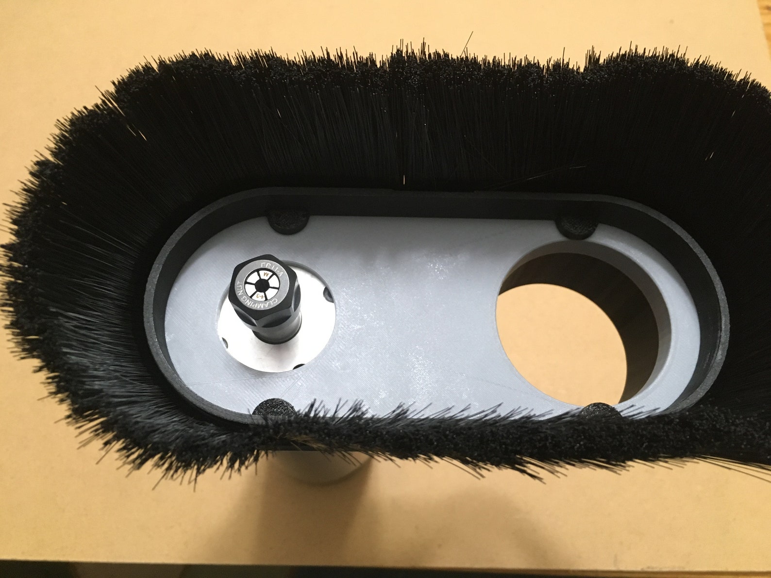 CNC Dust Shoe for 65mm ER11 Spindle Custom size vacuum Etsy