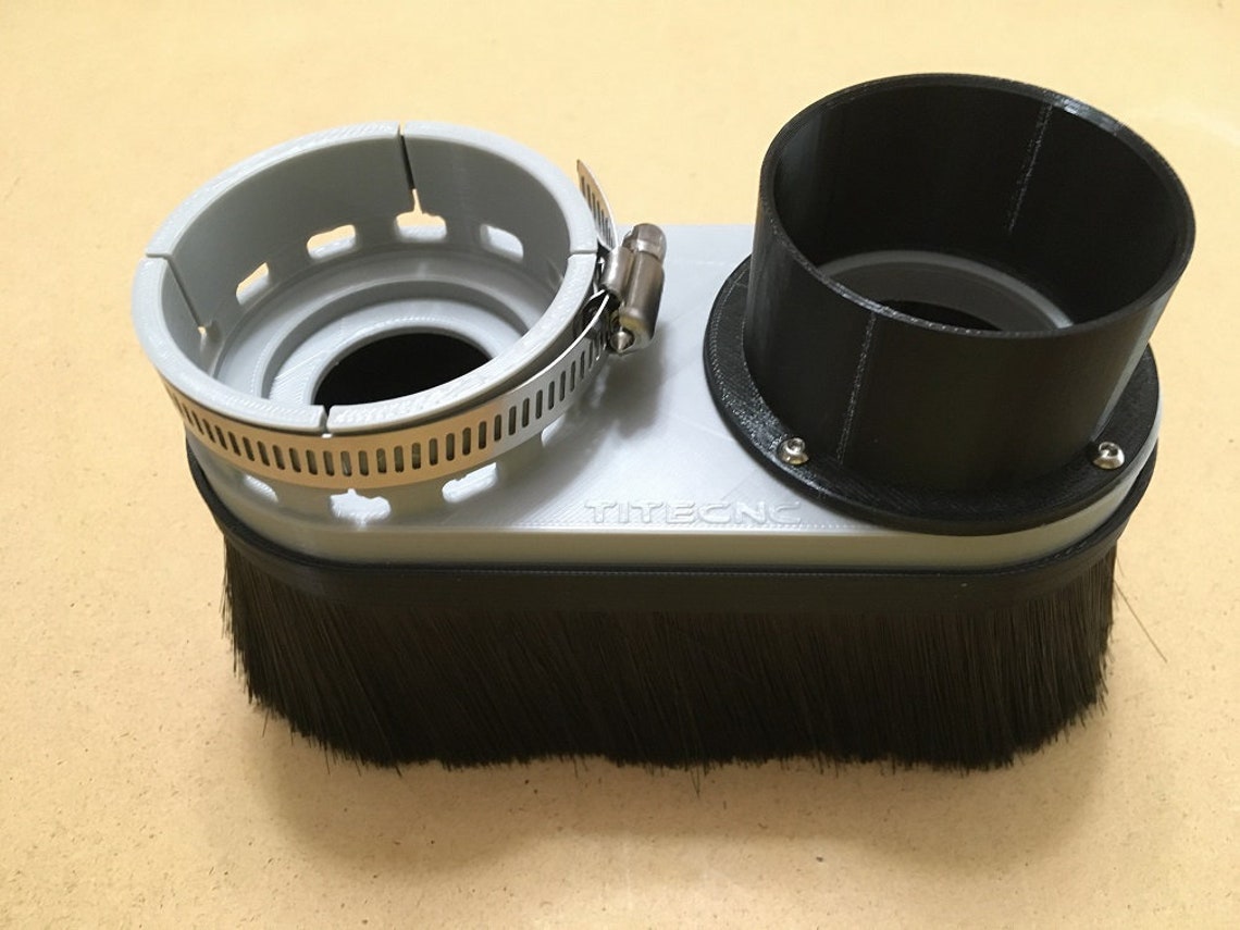 CNC Dust Shoe for 65mm ER11 Spindle Custom size vacuum Etsy