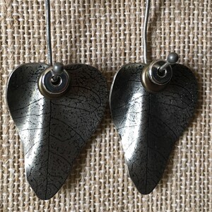 Silver Distressed Dangles