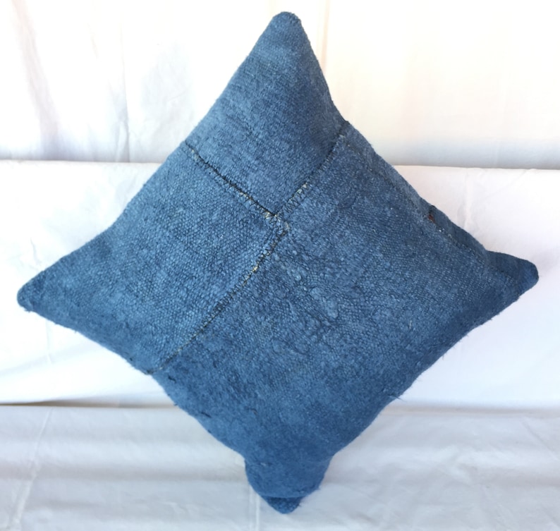 Blue Hemp Pillow,Cushion Cover,Living Room Decoration,Throw Pillow,Patchwork Turkish 20x20 Pillow,Patchwork Navyblue Hemp,Pillow Hemp,1528