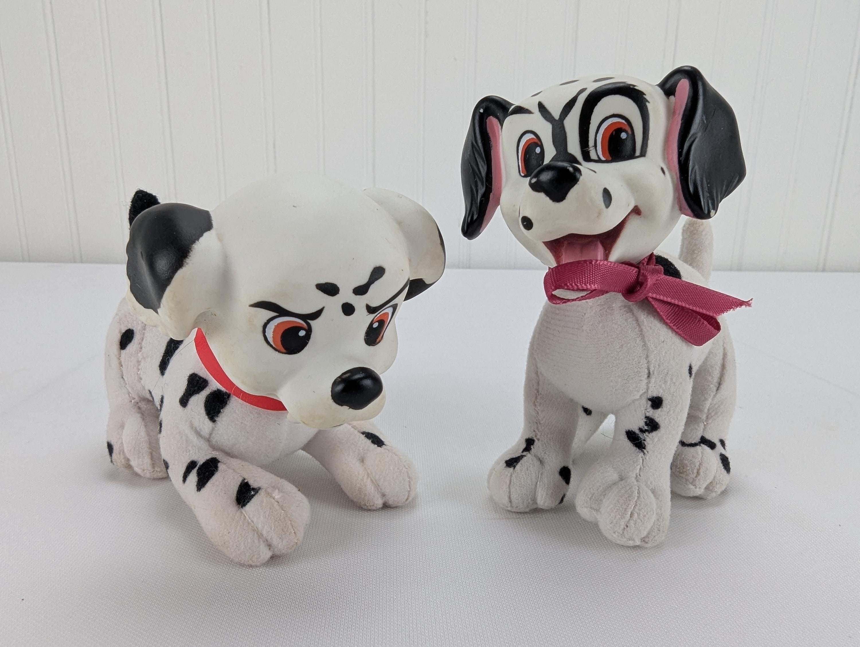 Vintage Mattel Disney 101 Dalmatians Plush Puppy Dogs Set Soft