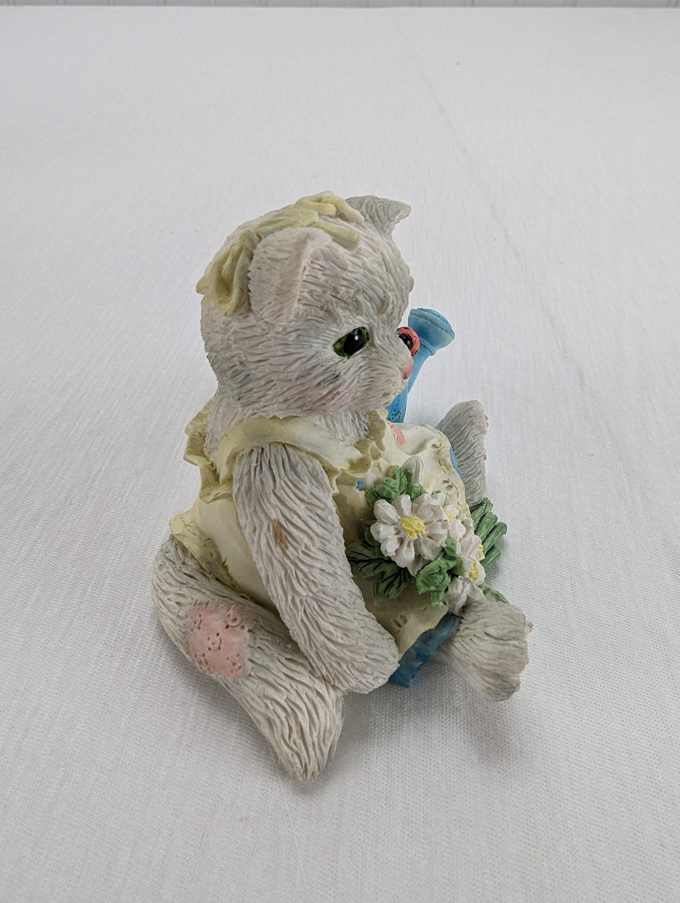 Enesco Calico Kittens Planting the Seeds of Friendship Figurine