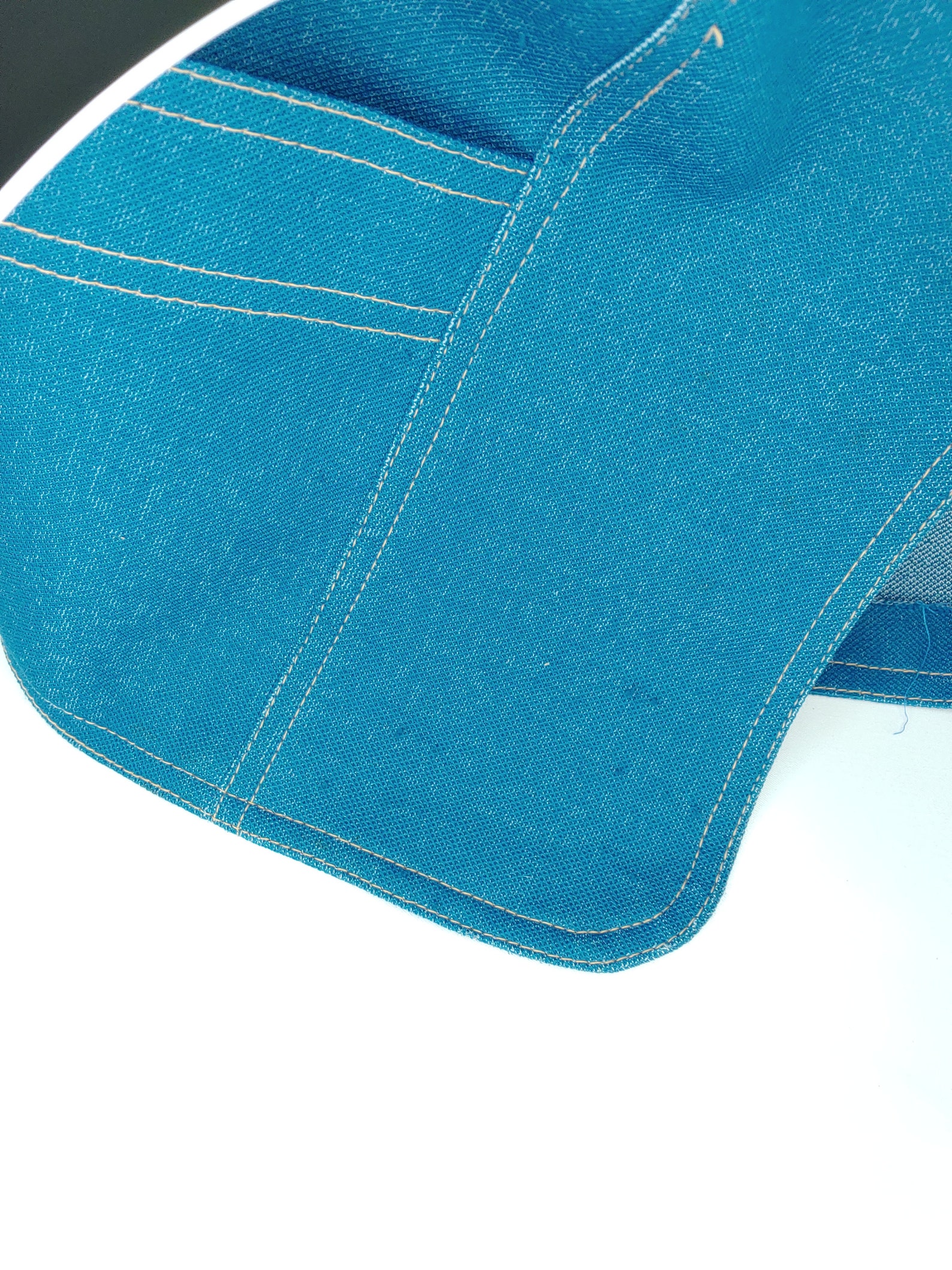 Vintage Women's Polyester Smock Vest Sz M/L Blue Graff Etsy