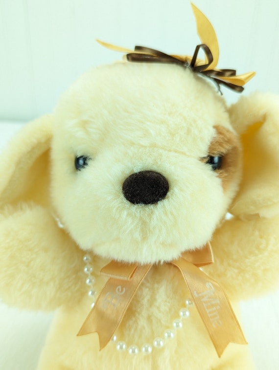 Vintage Dan Dee Beige Puppy Dog Plush 12