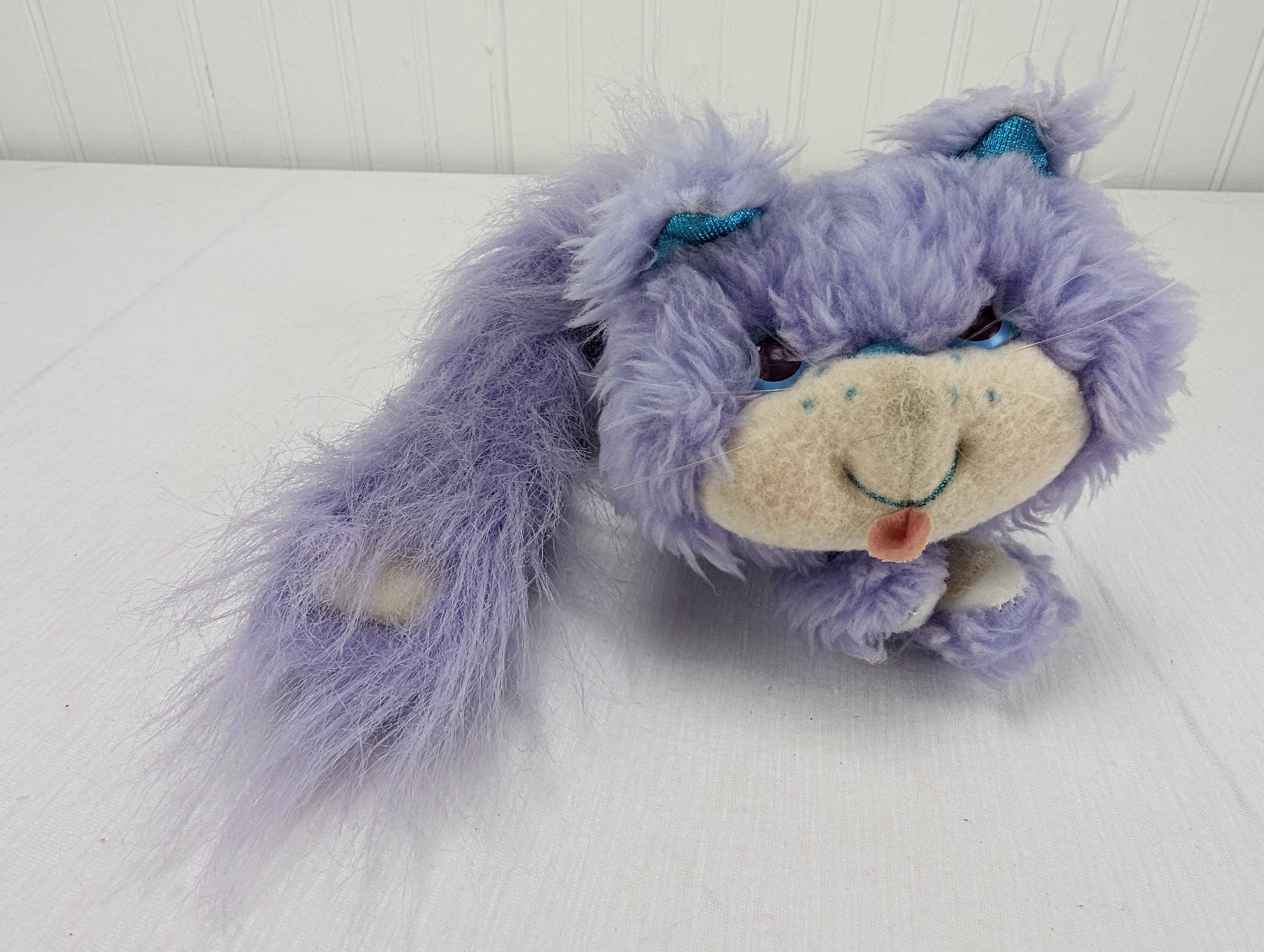 Vintage Kenner Furrever Friends Purple Cat Posietail Plush Stuffed