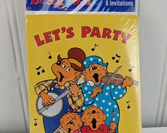 Vintage Berenstain Bears Party Einladungen 8 Karten Umschläge Designware Carlton