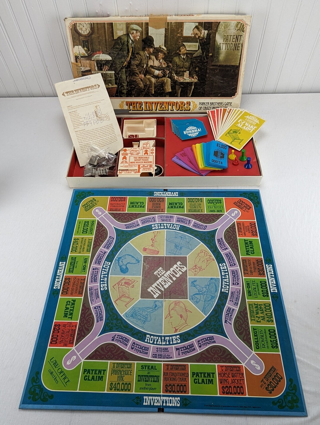 Vintage the Inventors Board Game 1974 Parker Brothers Complete Etsy
