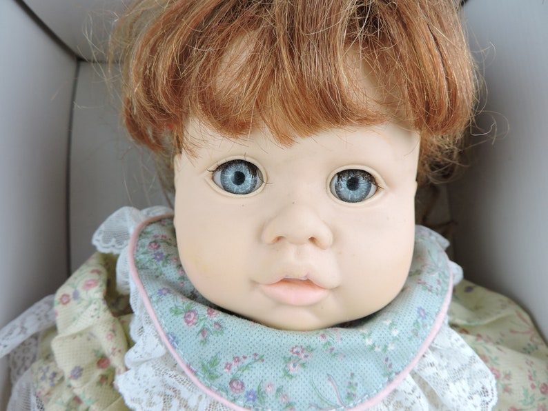 Vintage Dolls by Pauline Red Head 18 Baby Doll Blue Eyes Etsy