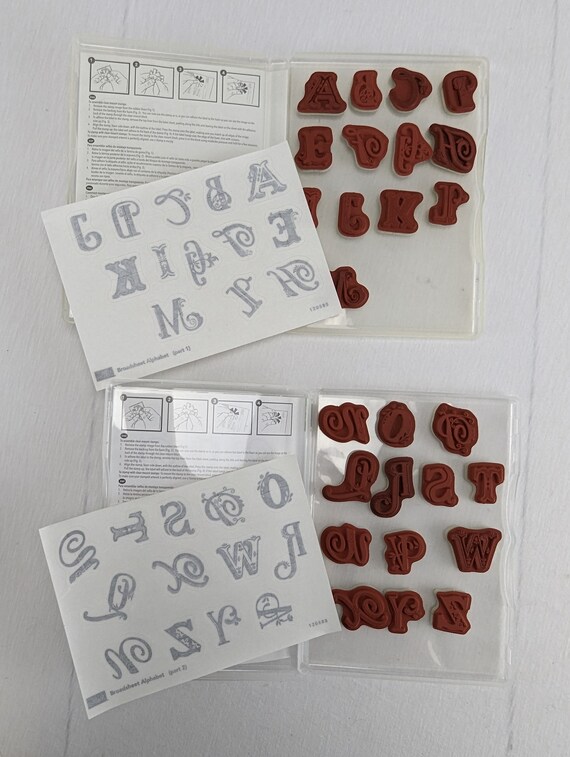 スタンピンアップ ブロードシート アルファベットスタンプセット 26個