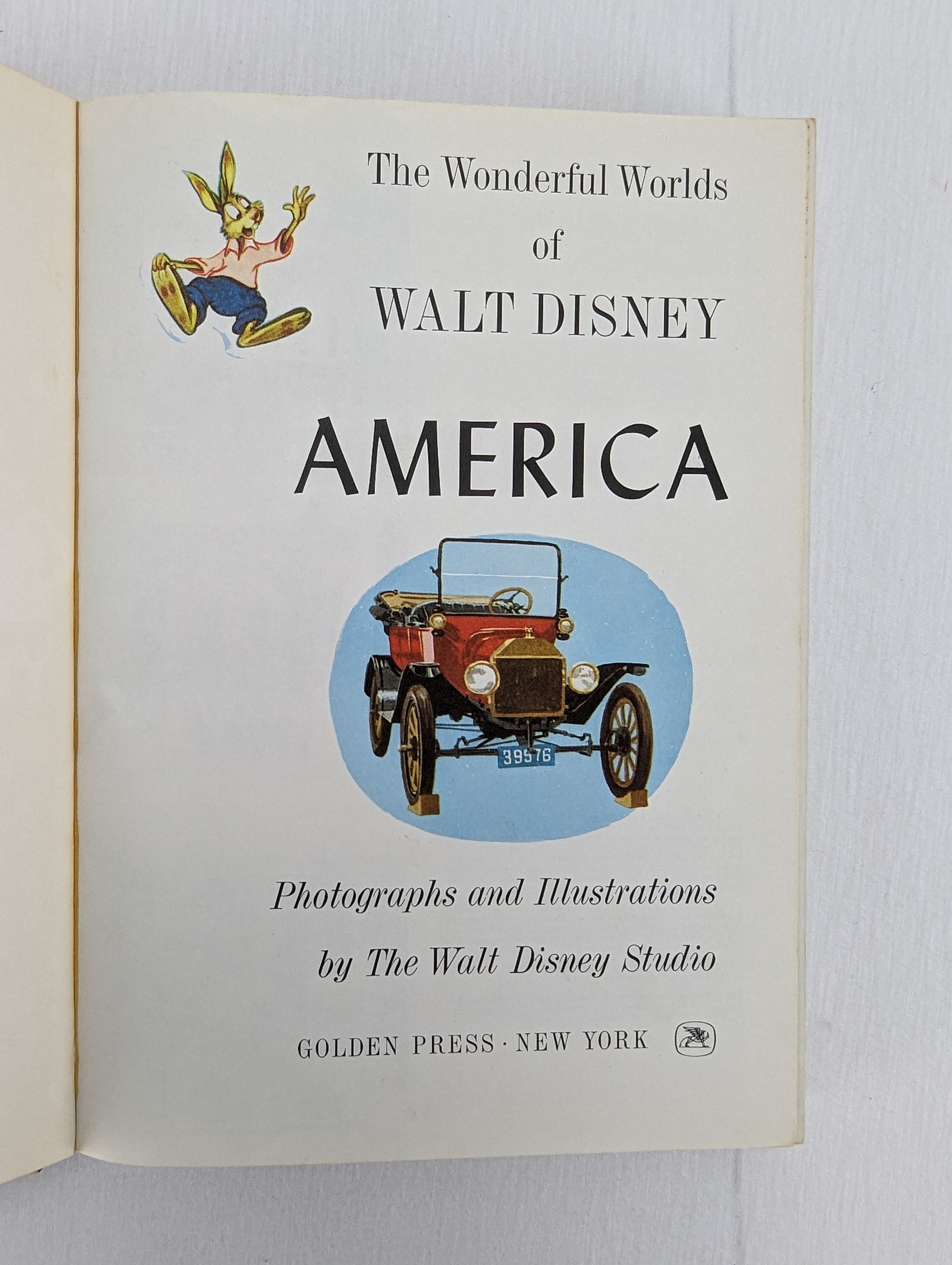 The Wonderful World of Walt Disney America Hard Cover Book
