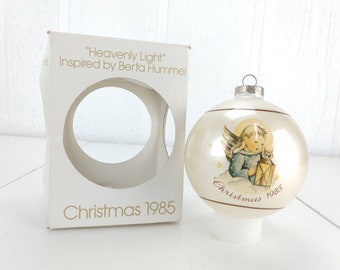 1985 Heavenly Light Glass Christmas Tree Ornament Berta Hummel