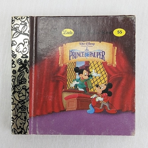 Vintage The Little Little Golden Book Disney Prince and the Pauper Mini 3&quot;