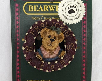 Vintage Boyds Bears Bearwear Brooch Lapel Pin Frolickin 2002 FOB Resin New