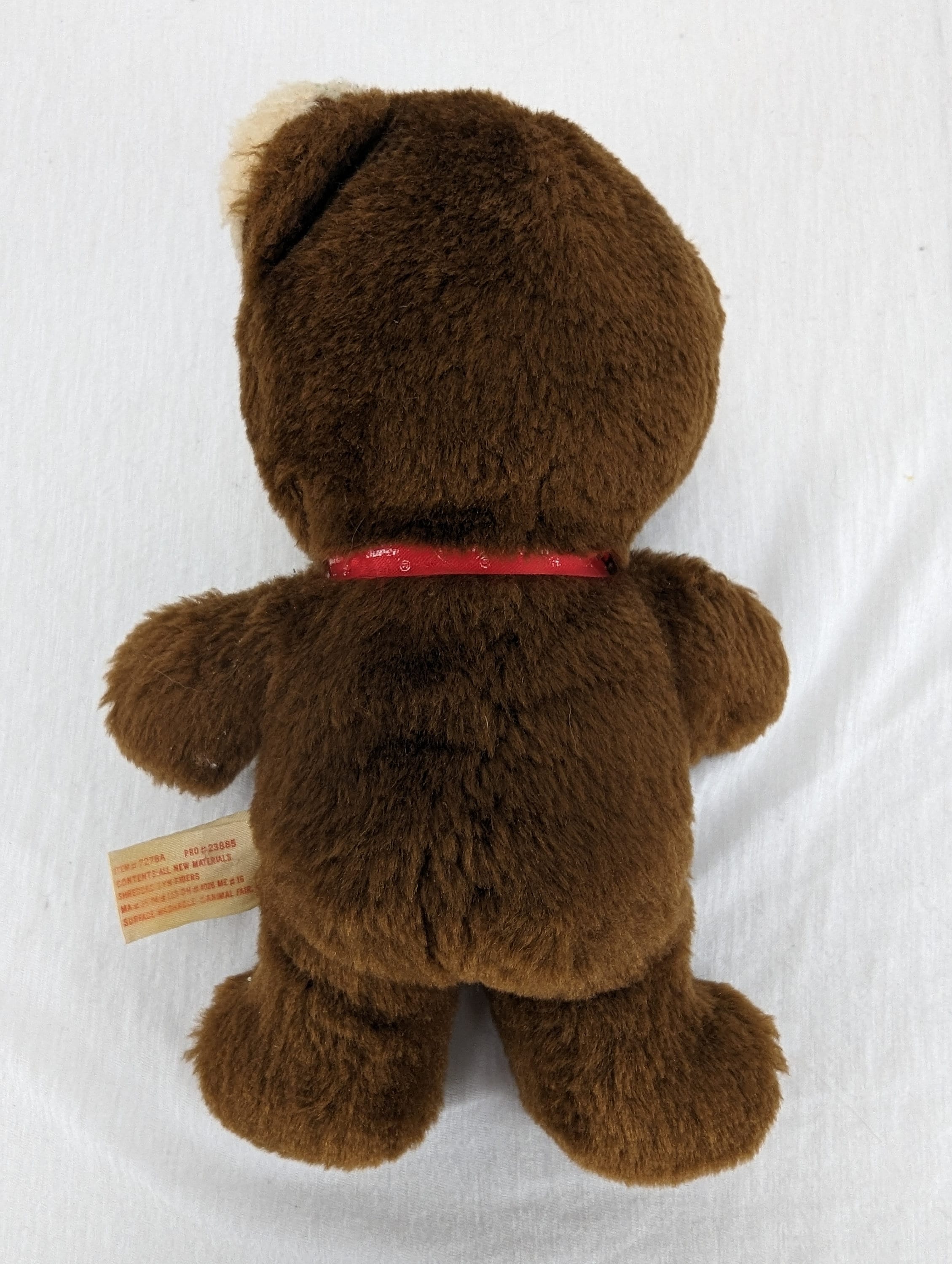 Vintage Animal Fair Brown Teddy Bear Plush 9" Stuffed Animal Beige Face ...