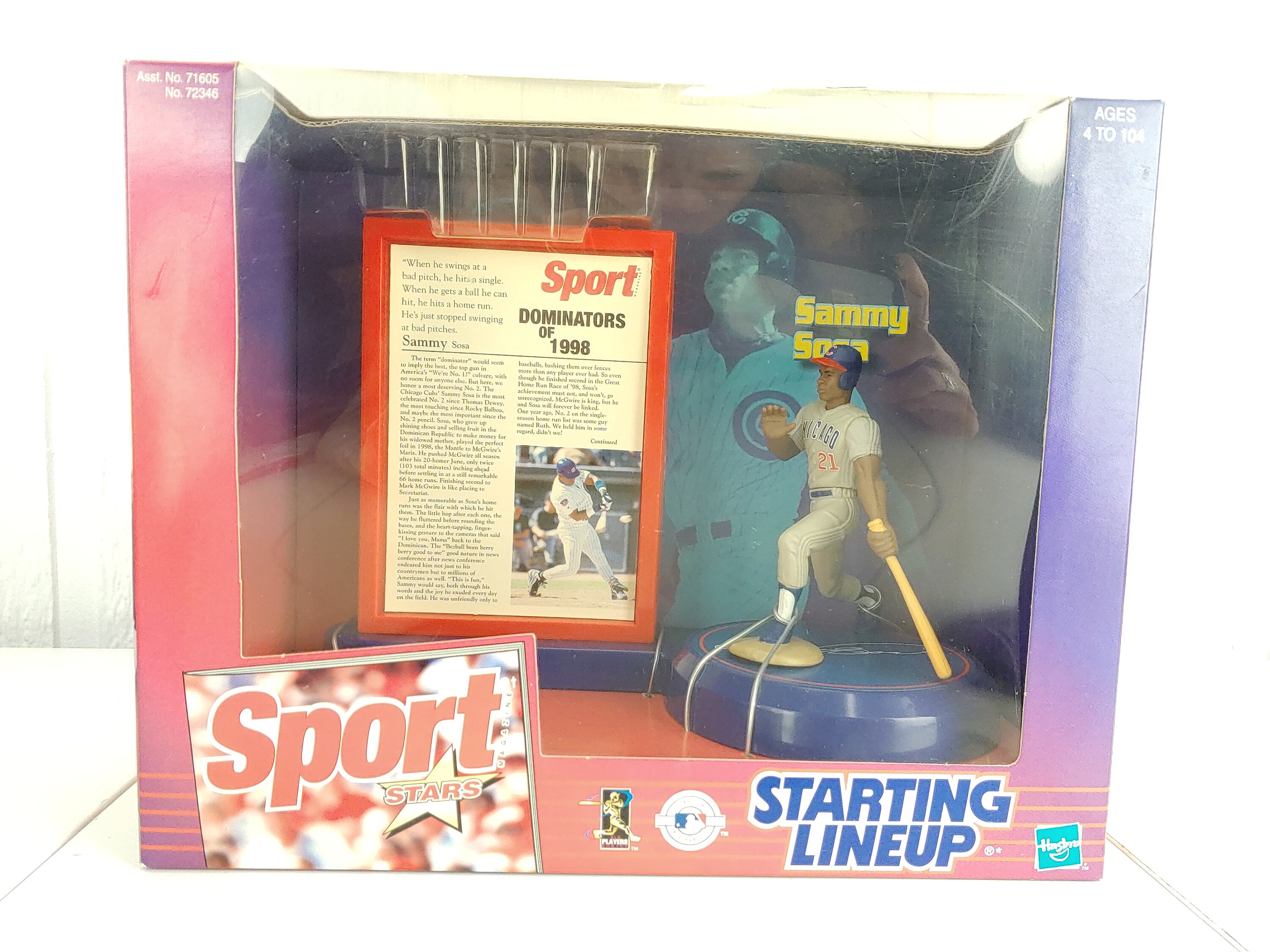 Sport Stars Sammy Soa Figurine Chicago Cubs MLB Hasbro 1999