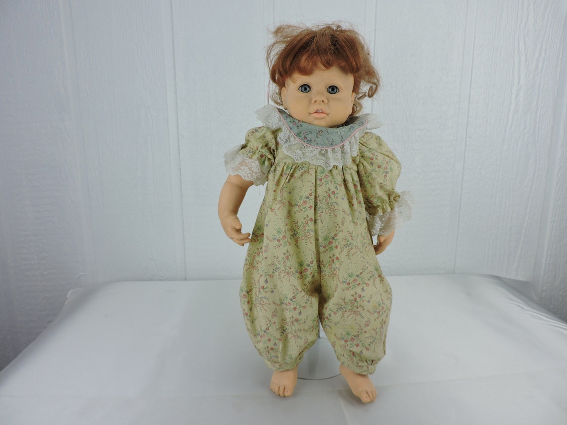 Vintage Dolls by Pauline Red Head 18 Baby Doll Blue Eyes Etsy