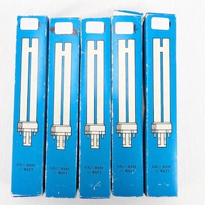 ENERGY Compact Energy Saving Lamp GX23 Base 13 Watt Lot of 5