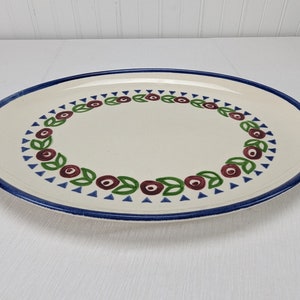 Vintage Vernon Poppytrail Original Metlox California Pottery Oval Serving Tray