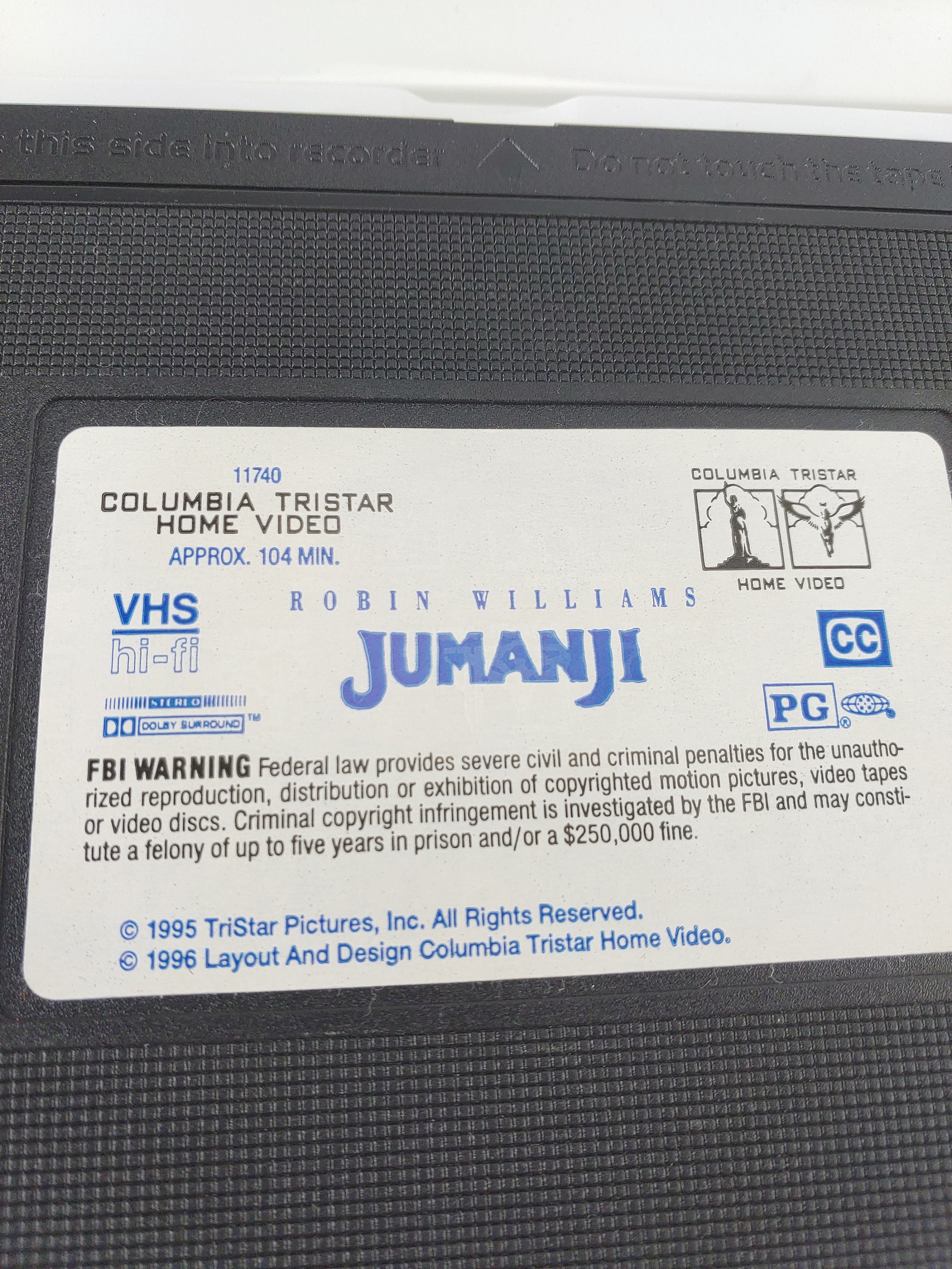 ジュマンジ VHS クラムシェルケース ロビン・ウィリアムズ 中古 11740