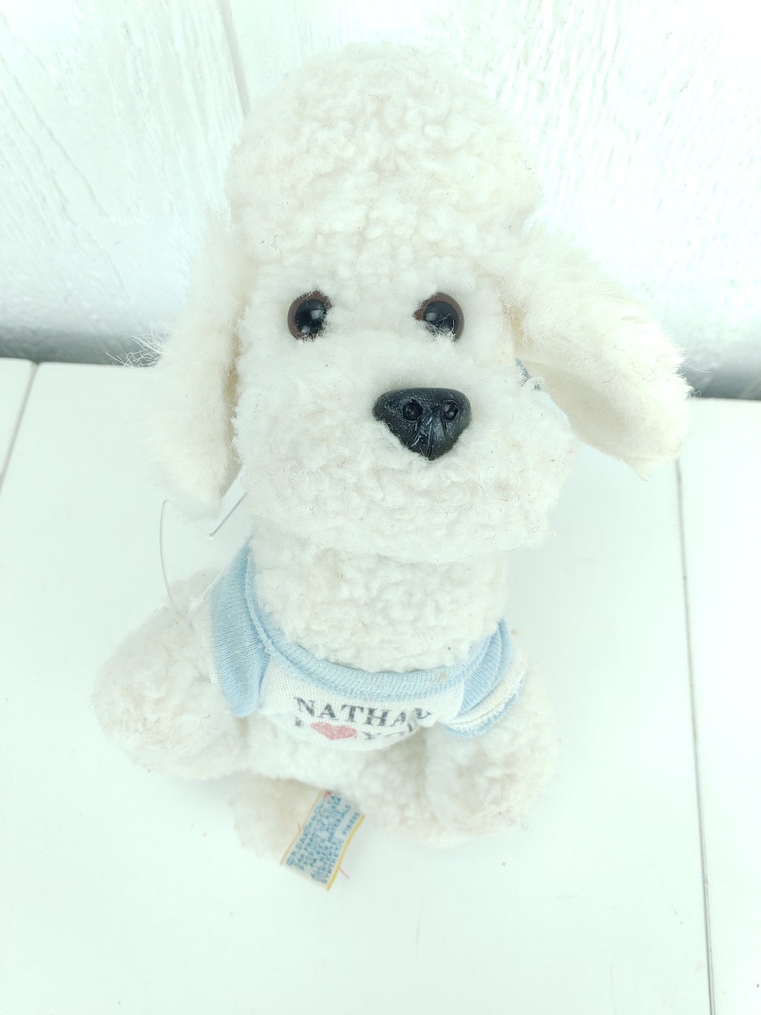 ヴィンテージ デイキン ホワイト プードル ぬいぐるみ 9インチ