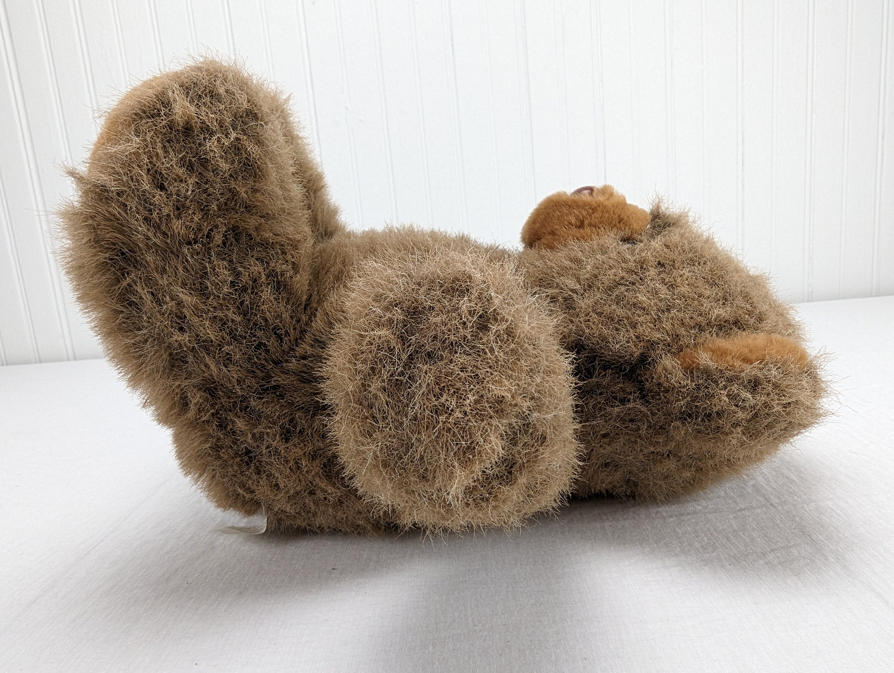 Vintage Cuddle Wit Brown Teddy Bear Plush 12" Stuffed Animal Two Tone ...