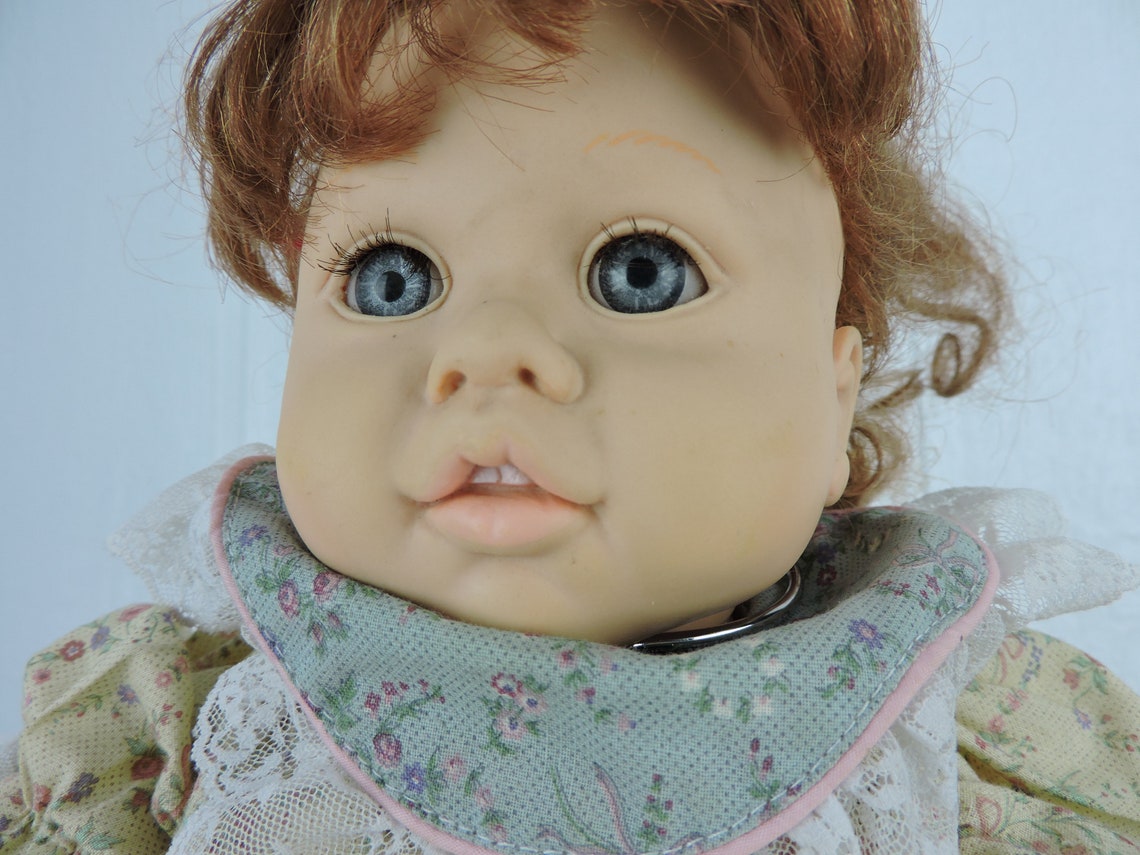 Vintage Dolls by Pauline Red Head 18 Baby Doll Blue Eyes Etsy