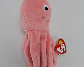 ヴィンテージ Ty ビーニーベイビー インキー ザ タコ ぬいぐるみ 7