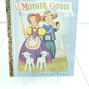 1992 Mother Goose Little Golden Book 50th Anniversary Vintage Children&#39;s Book Gift