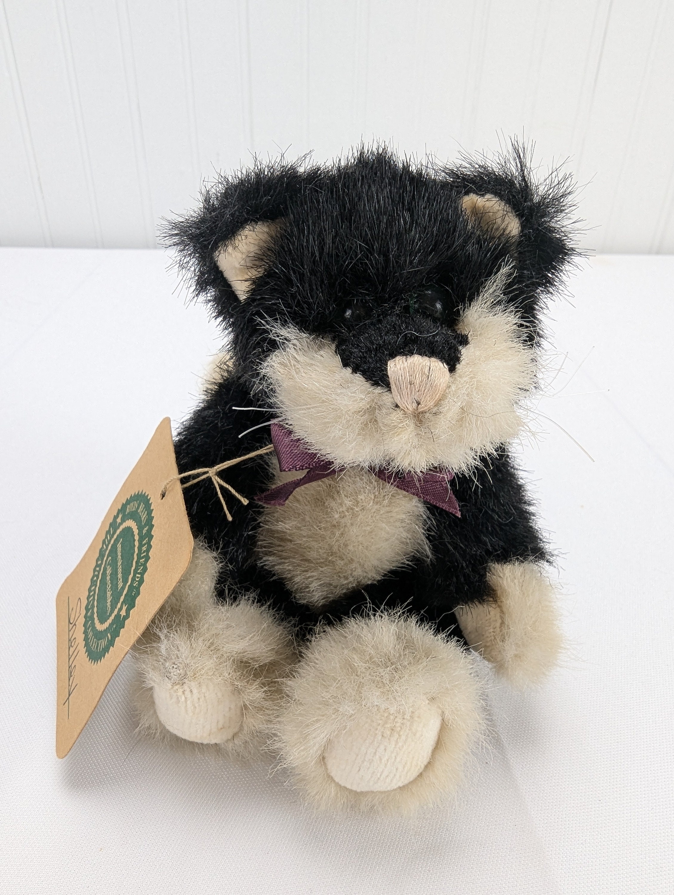 Vintage Boyds Bears Shelley Black Kitty Cat Plush 7