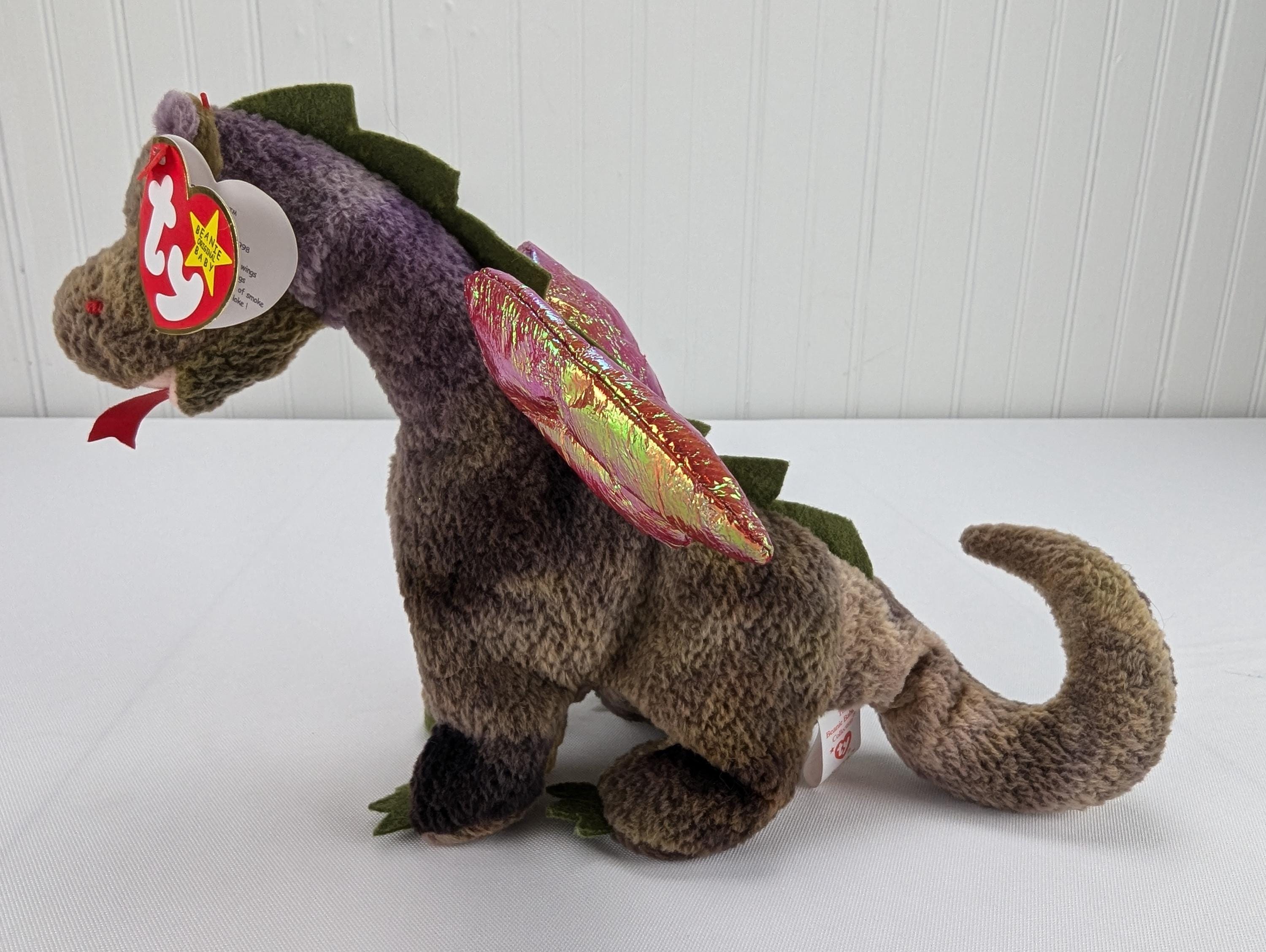 Ty Original Beanie Baby Scorch Dragon Plush Stuffed Animal 1998