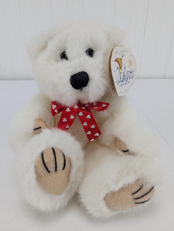 Wishpets Baby Theodore White Teddy Bear Plush 5