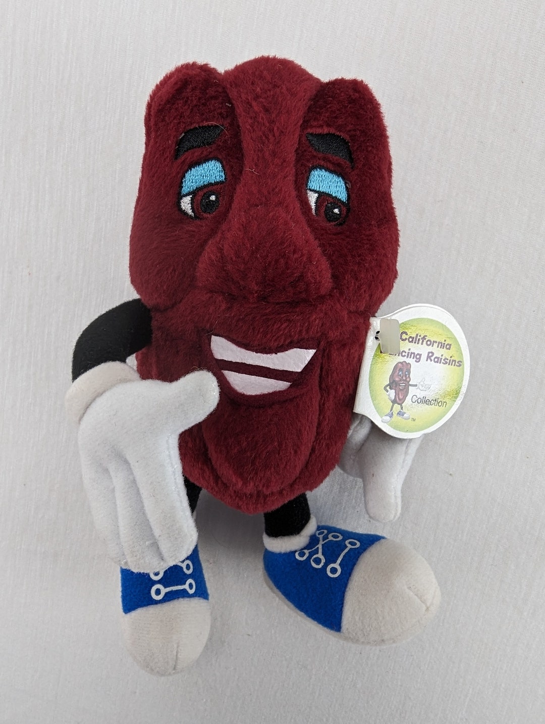 California Dancing Raisins Collection 2003 Plush 6 Stuffed Animal Tags