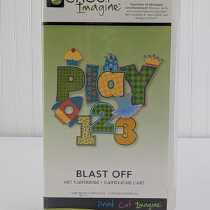 Cricut Imagine Blast Off アートカートリッジ #2000641 コンプリートカラータグ Provo Crafts