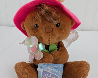 Vintage Always Angels Jeanne Plush Doll 5" Stuffed Animal Christian Gift 2000