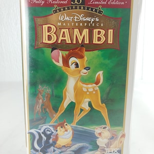 Bambi VHS Walt Disney&#39;s Masterpiece Collection 55th Anniversary Limited Edition