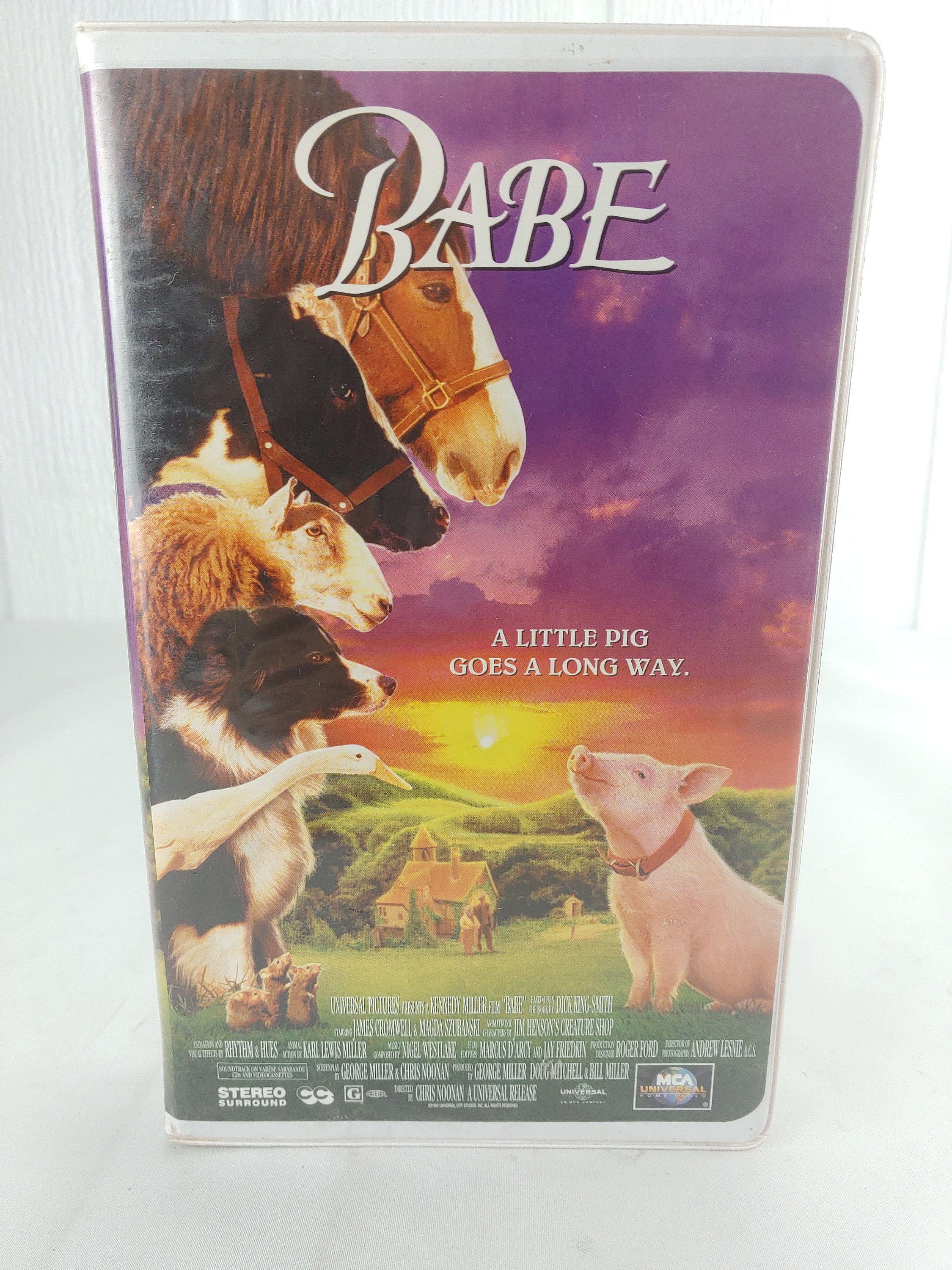 Babe VHS Clamshell Case Vintage A Little Pig Goes A Long Way Etsy Ireland