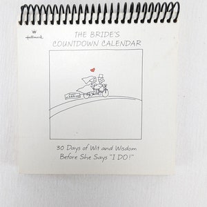 Hallmark Bride&#39;s Countdown Calendar 30 Days of Wit & Wisdom Before She Says I Do