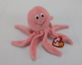 ヴィンテージ Ty ビーニーベイビー インキー ザ タコ ぬいぐるみ 7