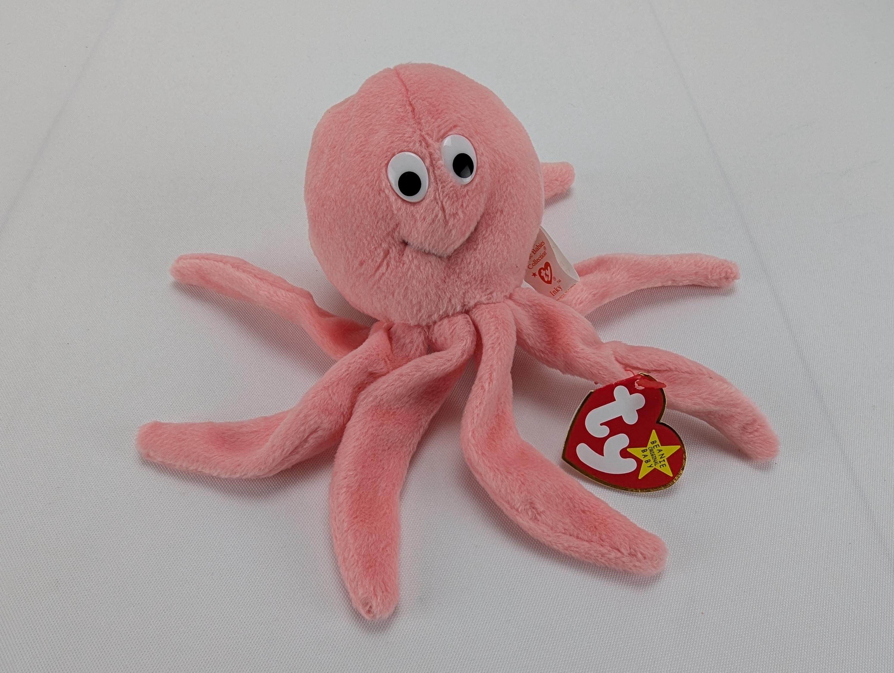 【入手困難】tyビーニーベイビーズ タコ&イカぬいぐるみセット ヴィンテージ Ty ビーニーベイビー インキー ザ タコ ぬいぐるみ 7
