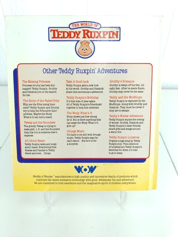 Vintage Teddy Ruxpin Grunge Music Hardcover Children's Book 1985
